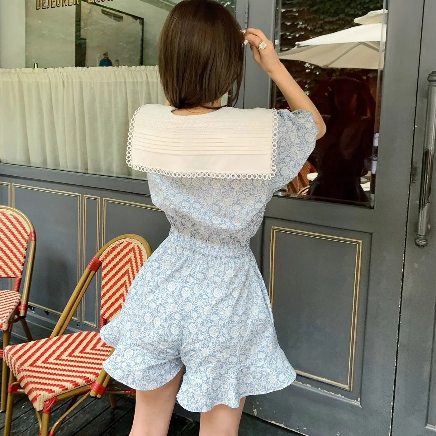 Женское летнее платье с рукавами-фонариками