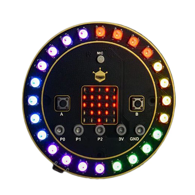 

Micro:Bit RGB цветное светодиодное кольцо, плата расширения, драйвер программирования, Модуль платы разработки