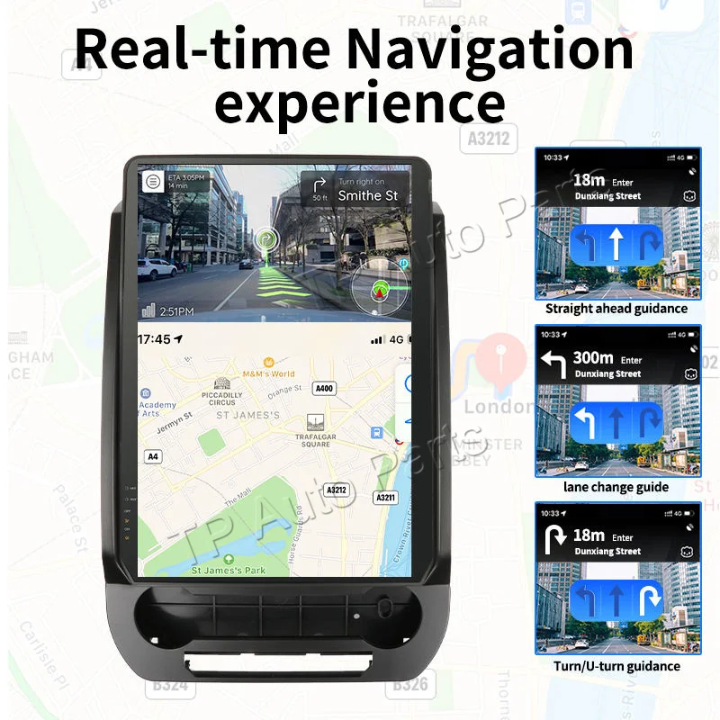 Автозапчасти TP автомобильный радиоприемник 14 4 дюйма для экспедиции Ford 2018-2024 Android