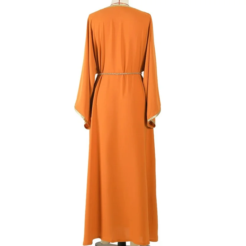 Eid Moroccan Kaftan Abaya Turkey Handcraft Diamonds Djellaba Muslim Dress Islam Clothing Abayas for Women Dubai Evening Dresses