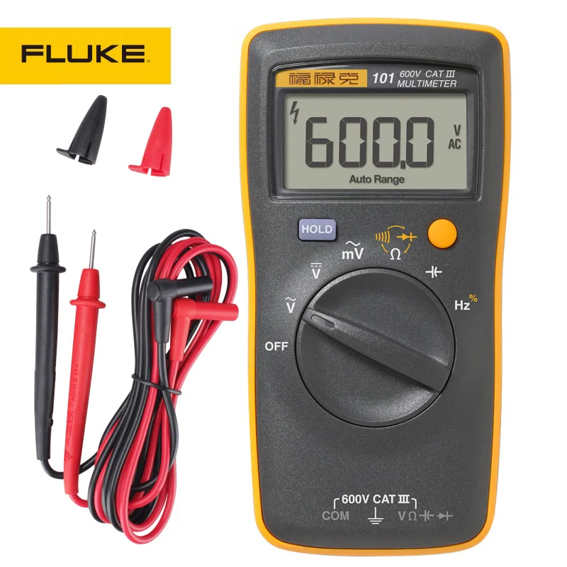 

Shipping Digital 101/101kit/106/107 New Handheld Auto Meter Fluke Range Multimeter Mini Free Easily Digital Carried