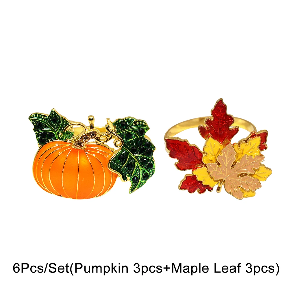 

Кольца для салфеток TNDVEE золотые 6 шт.