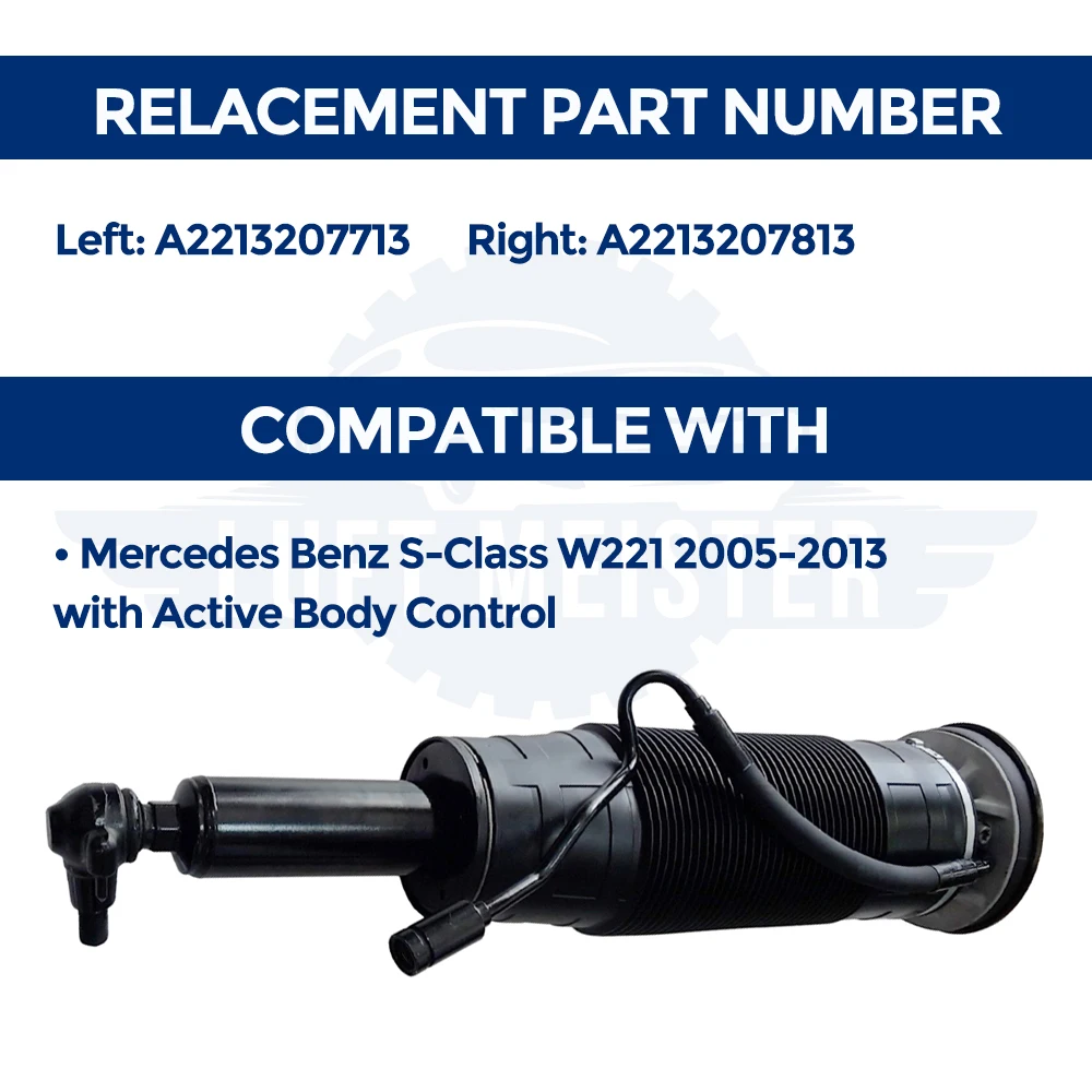 LUFT MEISTER Передний амортизатор ABC усиленные модели A 2213207713 Для Mercedes Benz S-Class W221 2005-2013