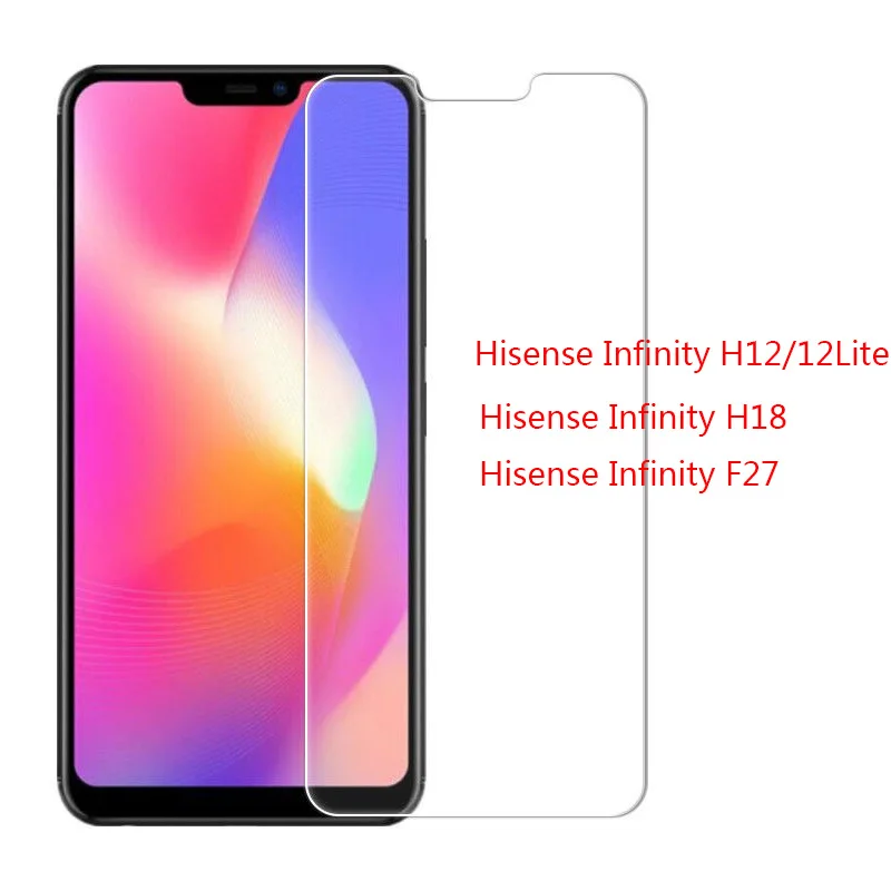 

Tempered Glass for Hisense Infinity E50 H50S H12 H40 Rock H60 Smart Zoom Lite H18 F27 Screen Protector Clear Protective Glass