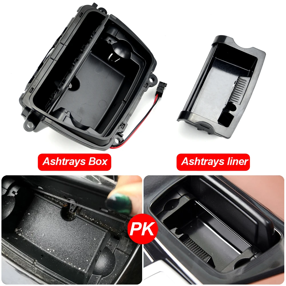 

Car Ashtrays ABS Center Console Ashtray Assembly Box Cover For Bmw 5 Series F10 F11 F18 520i 525i 528i 530i 2010-2017