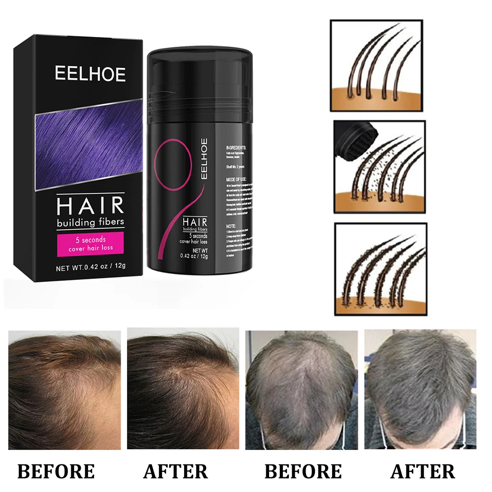 

Hair Building Fibers Keratin Thicker Anti Hair Loss Products Concealer Refill Thickening Hair Fiber Powders Growth