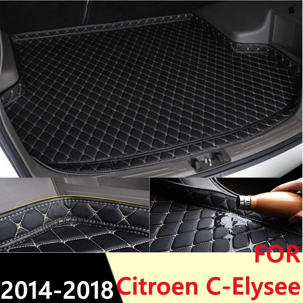 

Коврик для багажника автомобиля Citroen C-Elysee 2014-2018, для любой погоды