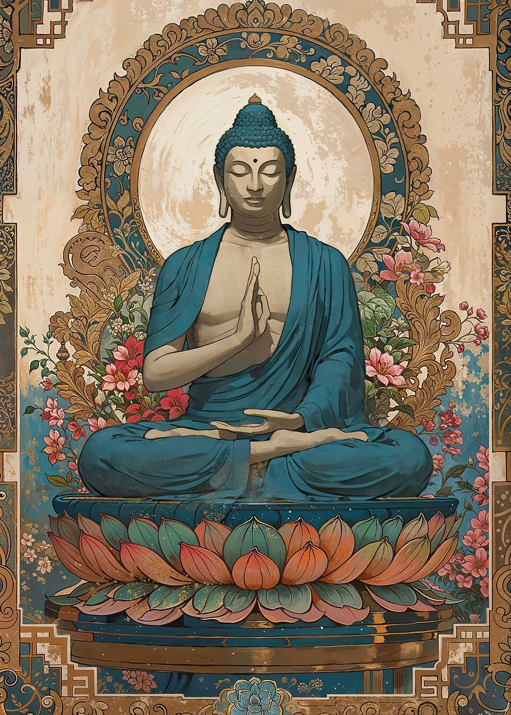 

Печать на холсте Будда