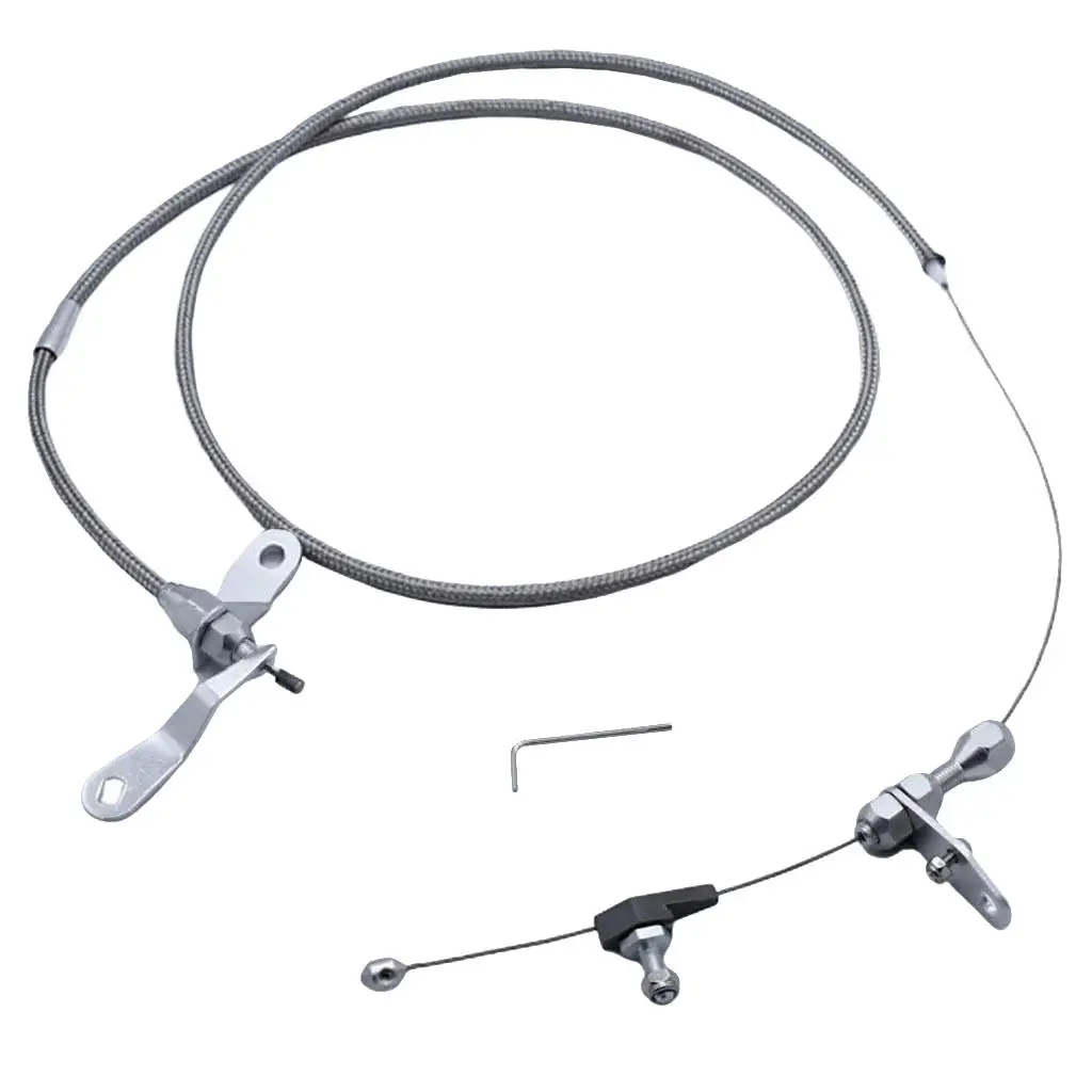 

Braided Polished Stainless Kick Down Cable For Detent Transmissions