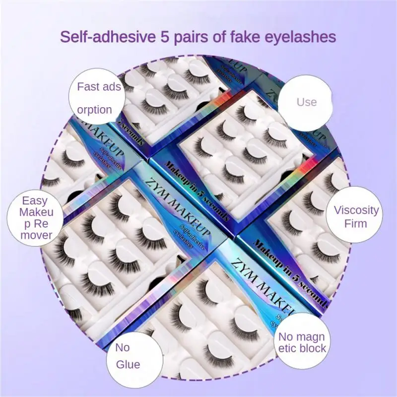 

Eyelashes With Tweezers 5 Pairs Eyelashes For Beauty Eye Cosmetics Natural False Eyelashes Extension Eyelash Quick Drying