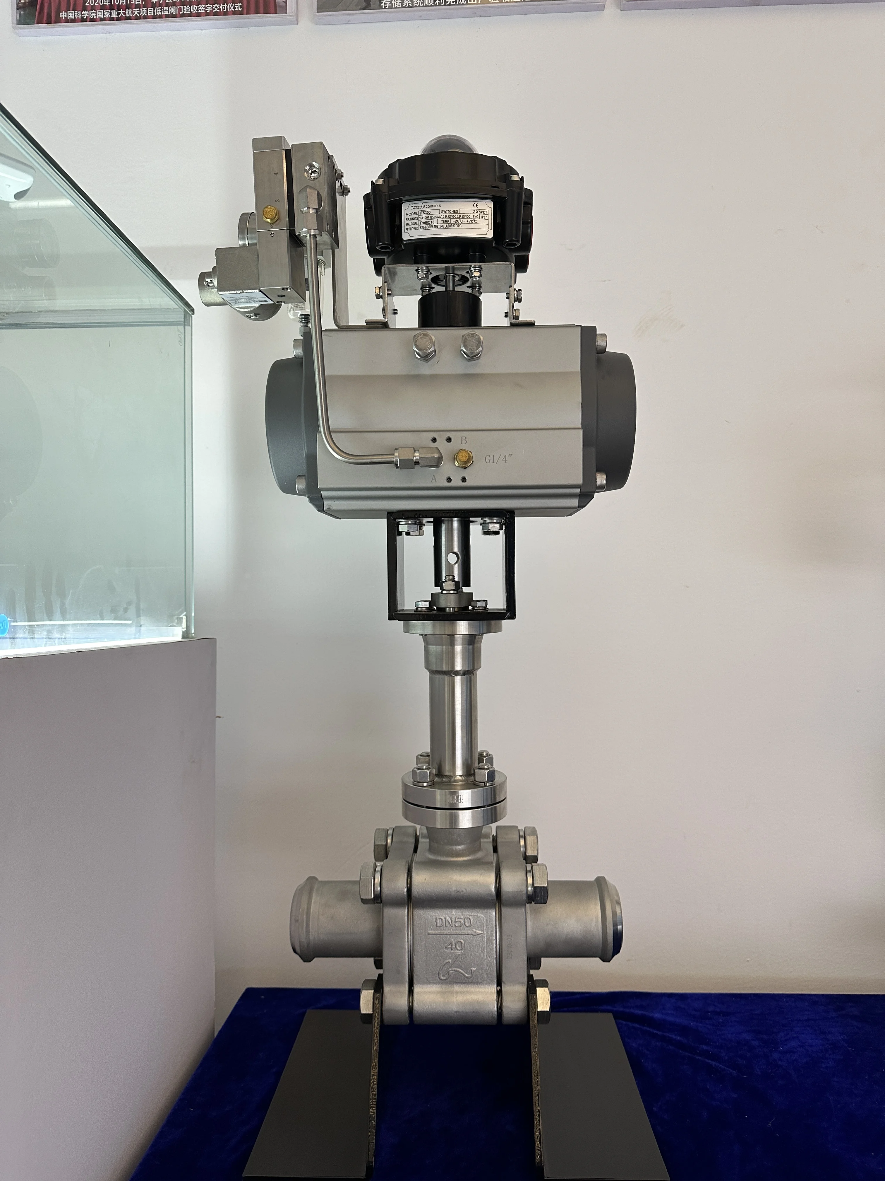 Высококачественный шаровой кран из нержавеющей стали 304 МПа PN16 316 Пневматический