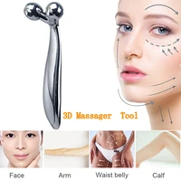 thinning firming professional 3d eye beauty body shape face silver 360 rotate remover rolller massager relaxation tool