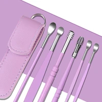 ear cleaner spoon stainless steel earpick ear pick ear wax removal tool kit ear spoon care for baby adults ear care set