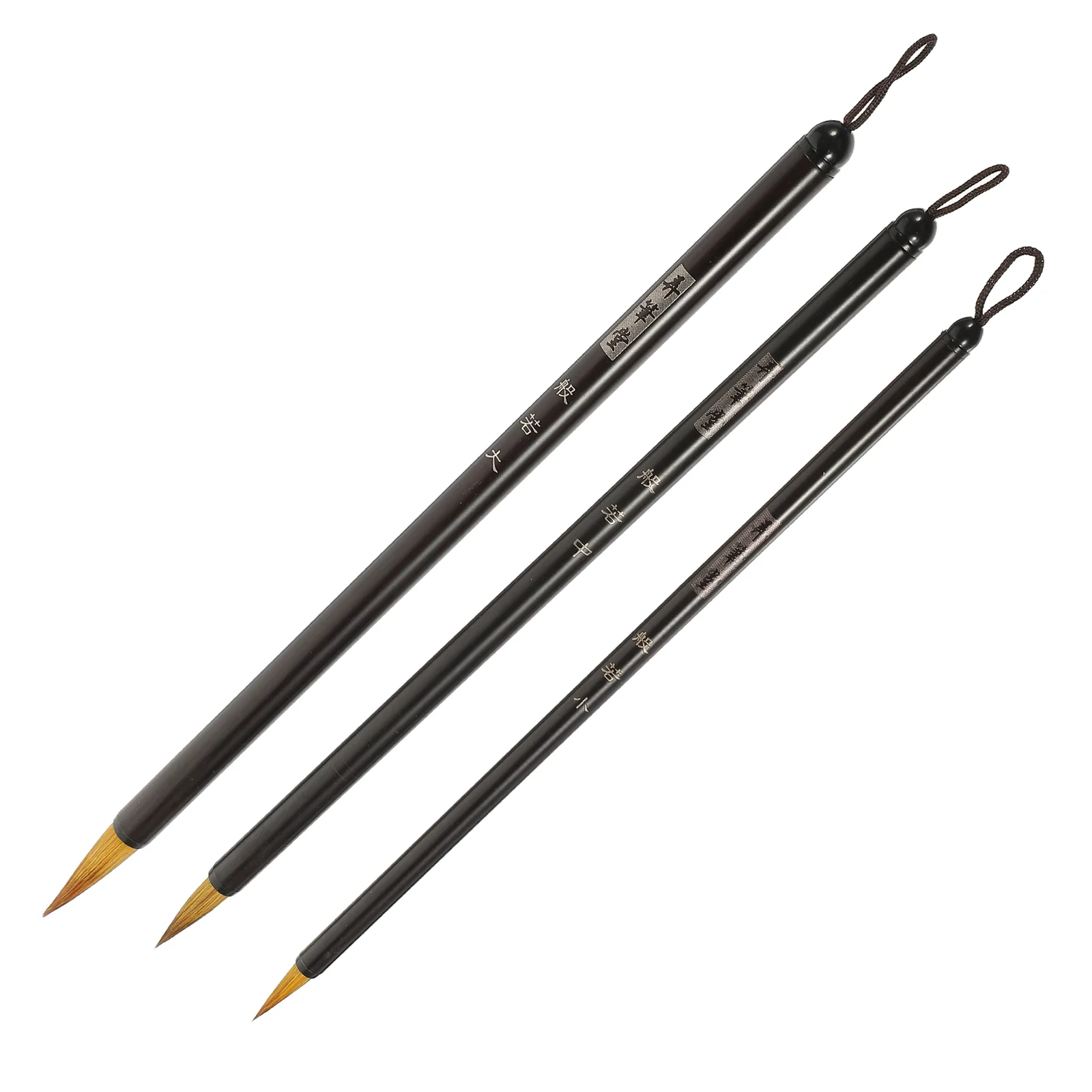 

Набор ручек для каллиграфии, набор из 3 китайских чернильных ручек для рисования и письма начинающим, с волчьей шерстью