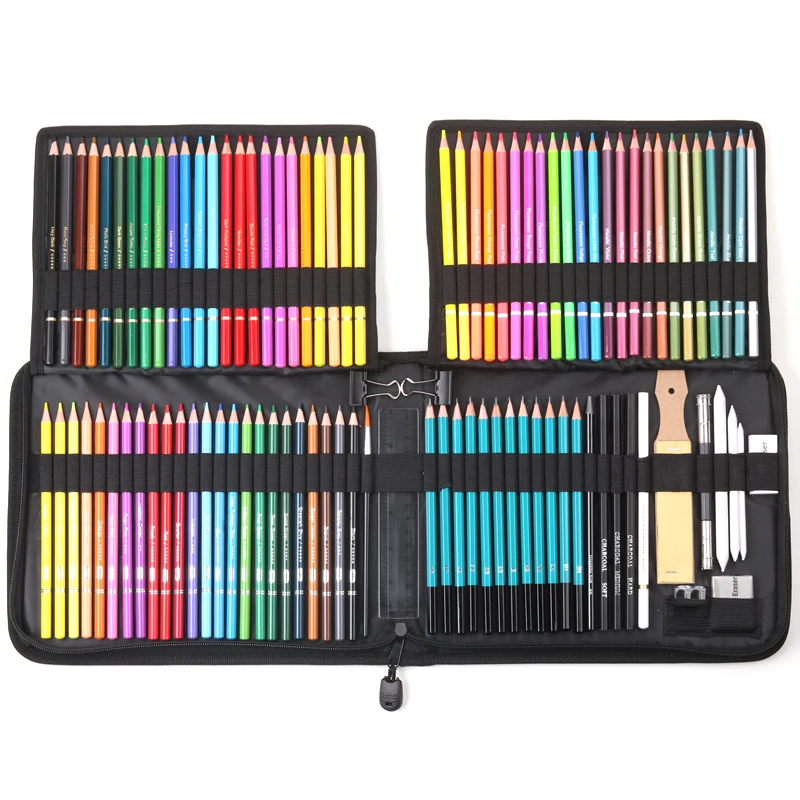 

KALOUR 102 Pieces of Color Painting Art Set Hand-painted Graffiti Colored Pencils Professional School Student Beginner Supplies