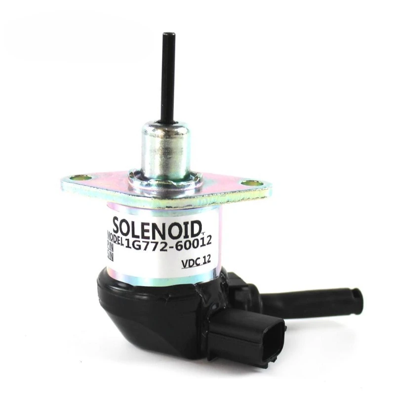 

Excavator Parts For 12v Fuel Shutdown Solenoid Valve 1g772-60014 1g772-60012 1g772-60010 For Kubota Engine V2607 V3300 V3600