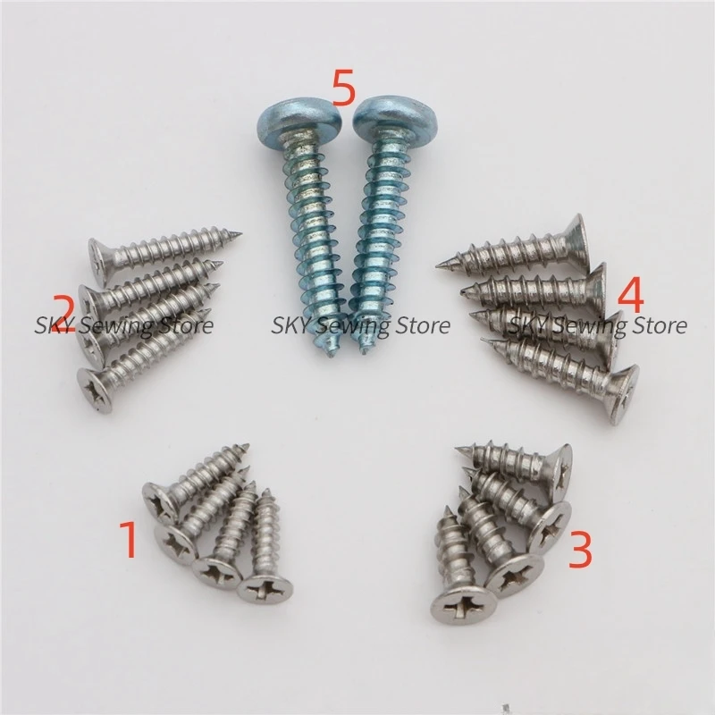 10 шт. винты для настольной пластины из нержавеющей стали крышки саморезы Tajima Barudan
