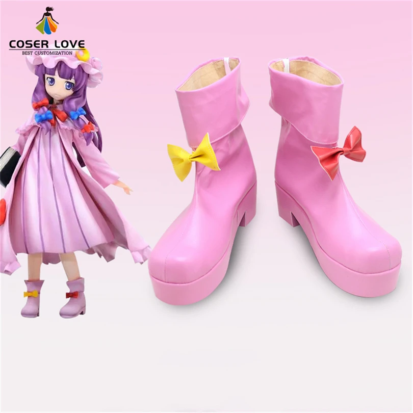Touhou Project Shrine Maiden Mystia Lorelei Patchouli Knowledge Обувь для косплея Сапоги Хэллоуин