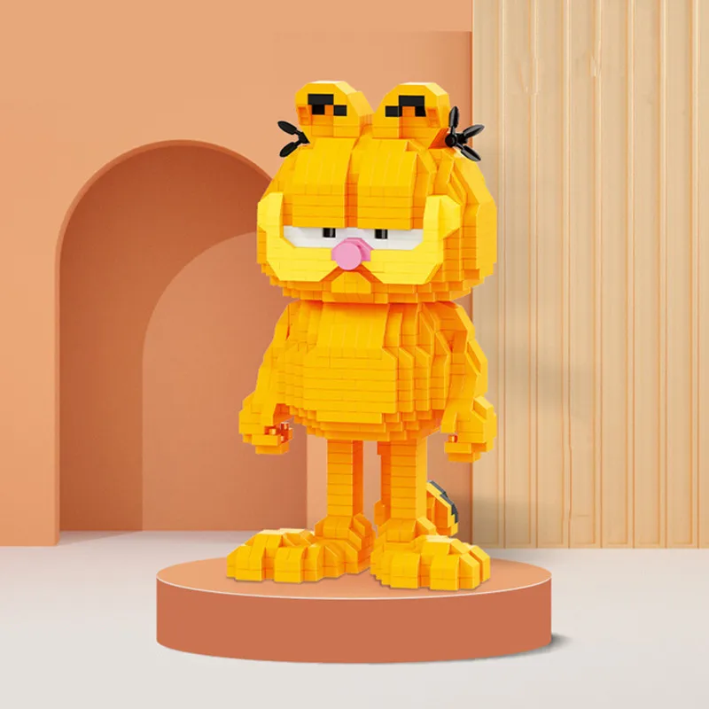 

Garfieldeds Cat Mini Blocks Cartoon Animes Figure Collection Building Toy DIY Bricks for Kids Girl Gift Kid Set