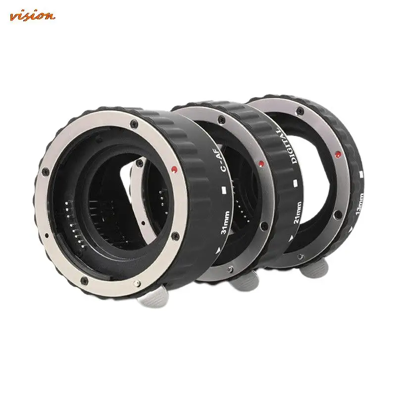 

Metal Auto Focus AF Macro Extension Tube Lens Adapter Ring With All EF And EF-S Lenses.