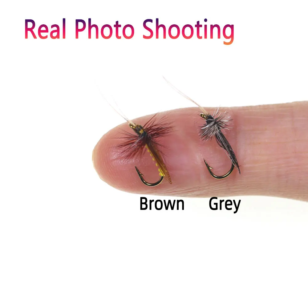Bimoo Caddisfly Sedge Мушки для ловли форели 6 шт.