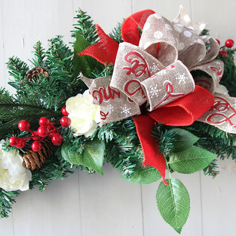 Рождественский рожковый Xindie 60 см светящийся зашифрованный ротанговый окно для