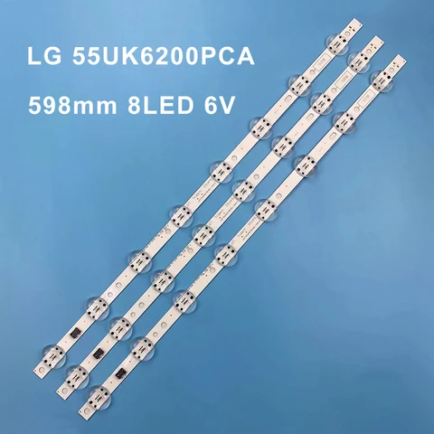 Светодиодная лента для подсветки LG 55UK6360PSF 55UK6360 55UK6470PLC 55uk6200eu55uk6300 SSC_TRIDENT_55UK63_S SVL550AS48AT5, 15 шт./лот