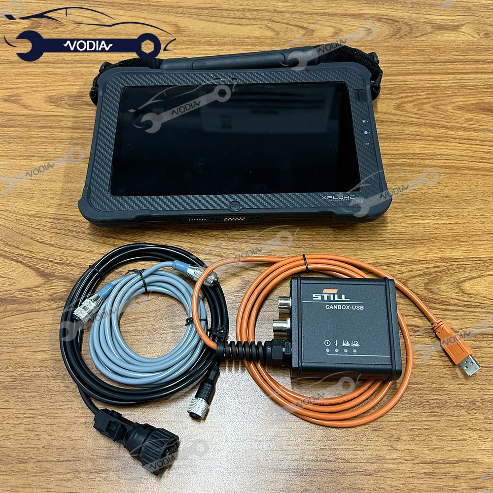 2023 вилочный погрузчик для растягивающегося ящика для растягивающегося диагностического инструмента Canbox и планшета Xplore