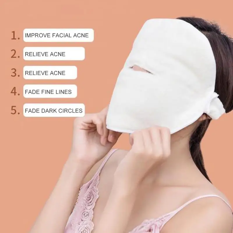 Горячее сжатие полотенце для лица белое увлажняющее маска салона красоты