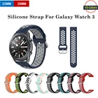 Силиконовый ремешок для Samsung Galaxy Watch 3, 45 мм, 41 мм, 46 мм, 42 мм, Active 2, 1, 44 мм, 40 мм, S3