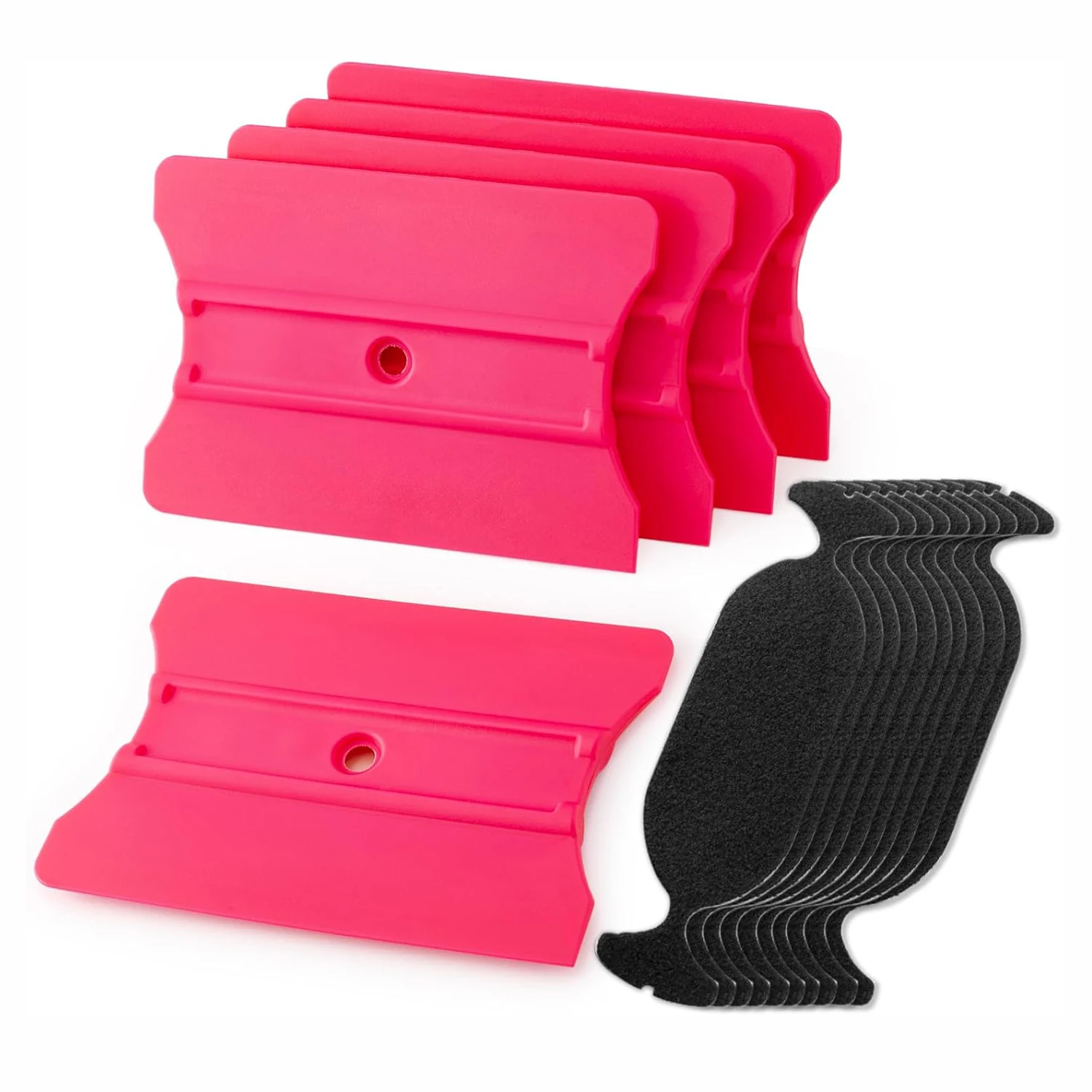 

EHDIS 5 шт., скребок для обертывания с 10 шт. тканевой тканью, мягкий фетровый край, виниловый материал, тонировка знаков, изготовление автомобильной пленки, приспособления для приклеивания