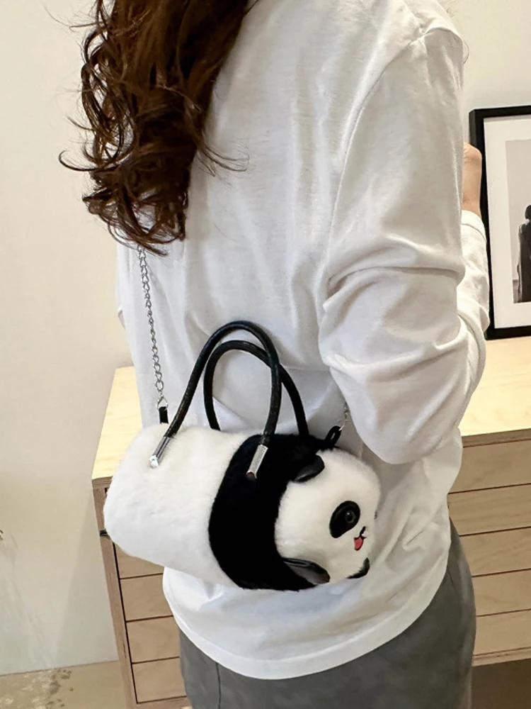 Сумка-мессенджер Симпатичная плюшевая сумка через плечо Маленькая пушистая