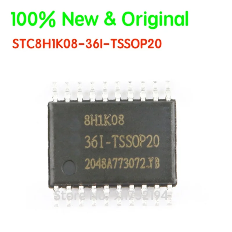 

STC8H1K08-36I-TSSOP20 Single-Chip Microcomputer 1T 8051 Enhanced Microcontroller MCU Micro Computer Controller ISP New&Original