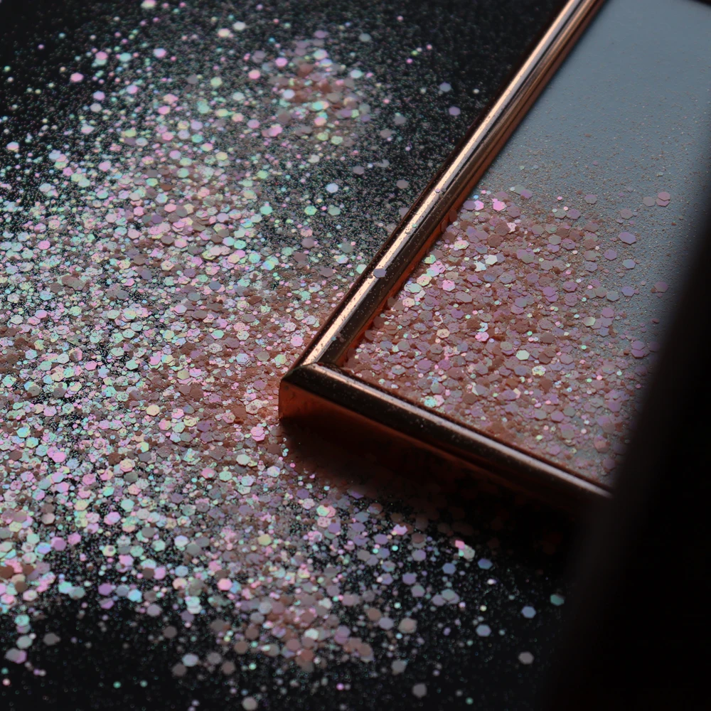 50 г/пакет лазер смешанный шестигранный дизайн ногтей блестки ультра-тонкие