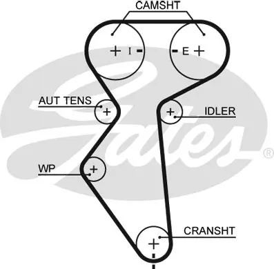 

5419XS для ремня ГРМ (127 ×) DAEWOO AVEO KALOS NUBIRA 16 В 03 CT887