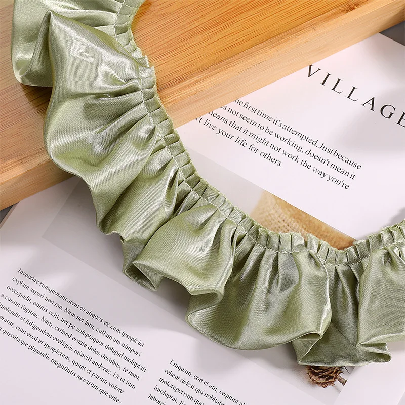 12-цветная плиссированная светоотражающая ткань с рюшами кружево кукольное