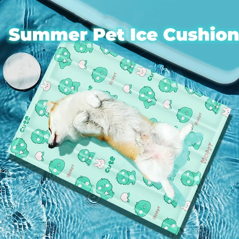 

Охлаждающий летний коврик для домашних животных, стильная ткань для кошек, охлаждающая Подушка для сна, диван для автомобиля