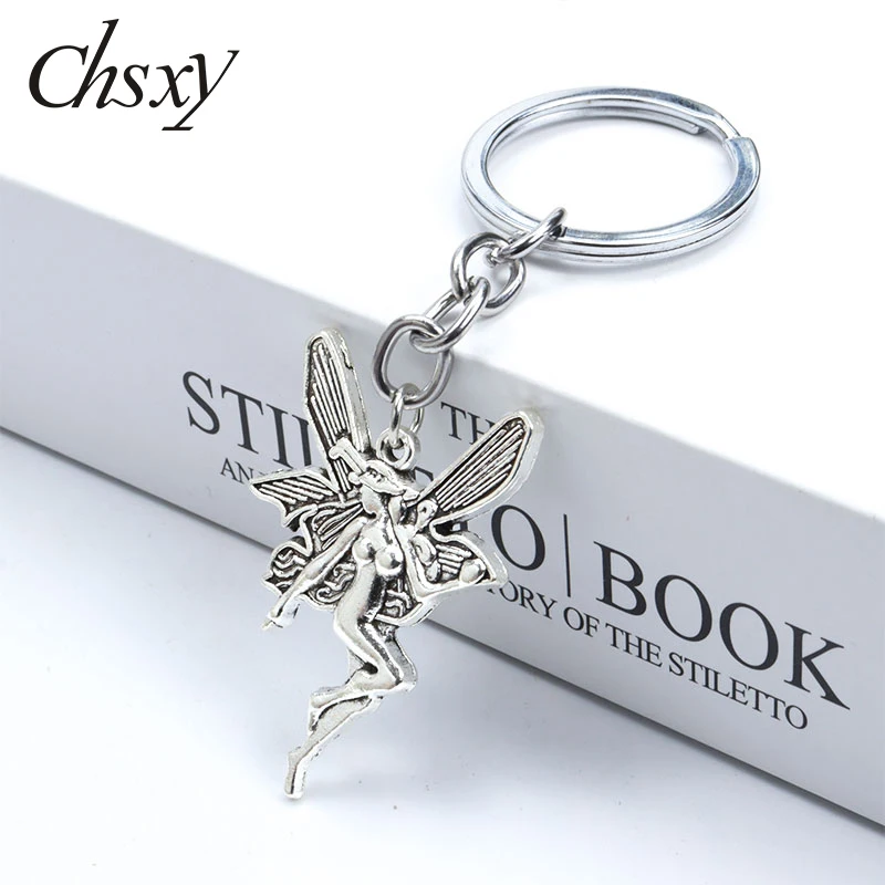 

Goth Gothic Lesbian Angel Fairy Grunge Keychain Killua Backpack Car Key Pendant Keyring Chain Women Men Jewelry Accessories Gift