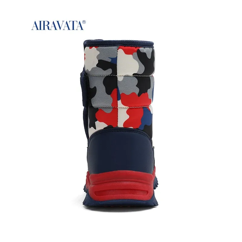 Winter Warm Fur Snow Boots Children Furry Shoes Boys Girl Non-slip Leather Autumn Waterproof Kids Boots Child Sneaker Furry
