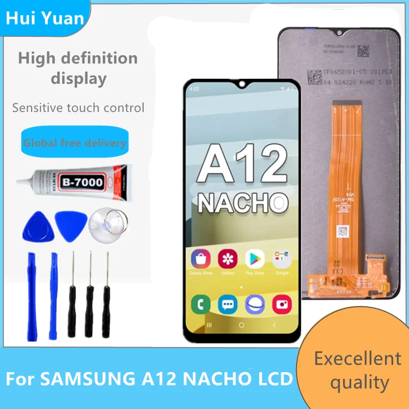 

6.5'New Original Samsung Galaxy A12 Nacho LCD A127F A127M A127U LCD Display Touch Screen Digitizer Assembly For Samsung A127 LCD