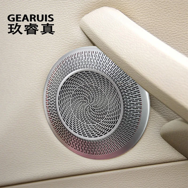 

For BMW X1 3 Series E90 E91 E84 Car Door Panel Loudspeaker Sound Pad Stereo Audio Speaker Cover Stickers Trim Auto Accessories