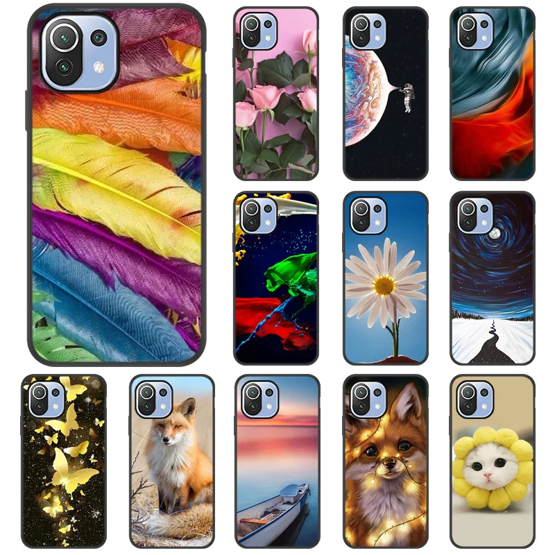 

Soft Silicon Case For Poco F3 Case Poco M3 X3 M4 Pro Black Paint Back Cover For Xiaomi 12 11T Redmi Note 10 Mi 11 Lite 10T Funda
