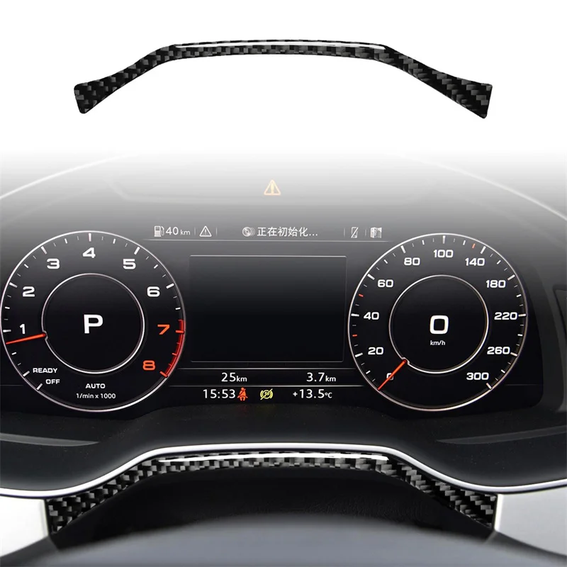 

Автомобильные наклейки для Audi Q7 SQ7 4M 2016-2019, автомобильный инструмент из углеродного волокна, средняя рамка, отделка крышки, аксессуары для салона автомобиля