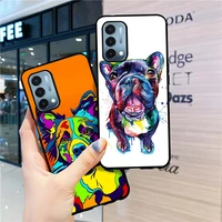 funny bulldog dachshund phone case for oneplus 9 pro 8 9 9r 7t 8t oneplus nord 2 ce 5g n200 n100 n10 soft silicone cover funda