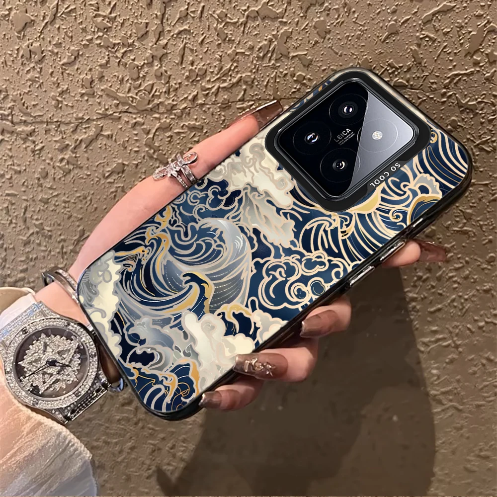 Фото Стильный чехол Art Waves для Xiaomi 17 Pro Max, 15T Pro, 14T Pro, 13T Pro, 12T Pro, Mi 11 Lite 5G, ударопрочный чехол IMD №4