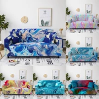modern marble sofa covers for living room stretch colorful watercolor elastic couch cover slipcover furniture protector 1234