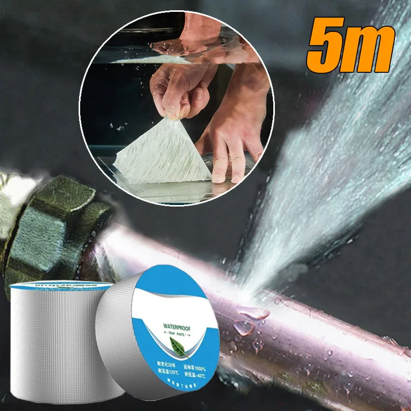 

Butyl Tape High Temperature Resistance Aluminum Foil Flex Tape Waterproof Tape Thicken Wall Crack Roof Repair Adhesive Sealant