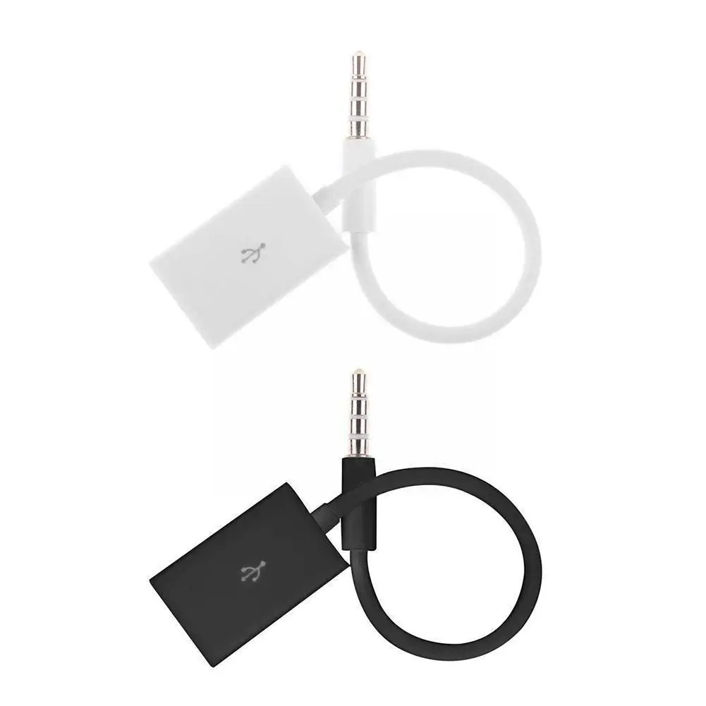 

3.5mm Car Cable Male Car Aux Audio Plug Jack To Usb Black Choose White 2.0 Color Adapter Converter Female Can I1e0