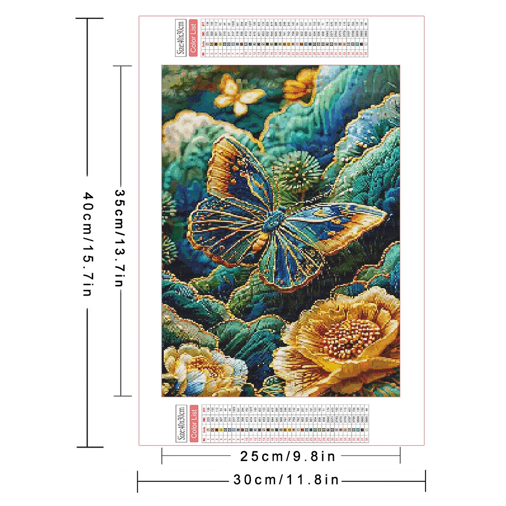 Набор 5D Алмазной Живописи Сделай Свою Собственную Мозаика В Форме Бабочки Или