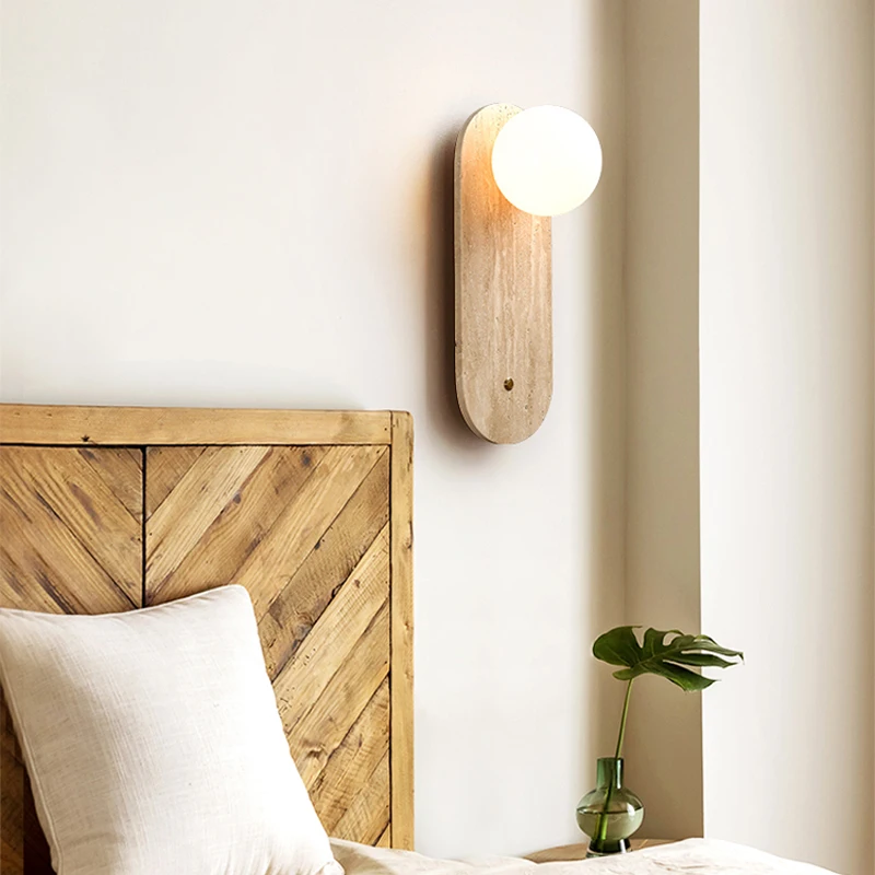 Прикроватный балкон коридор желтый пещерный камень декоративный настенный